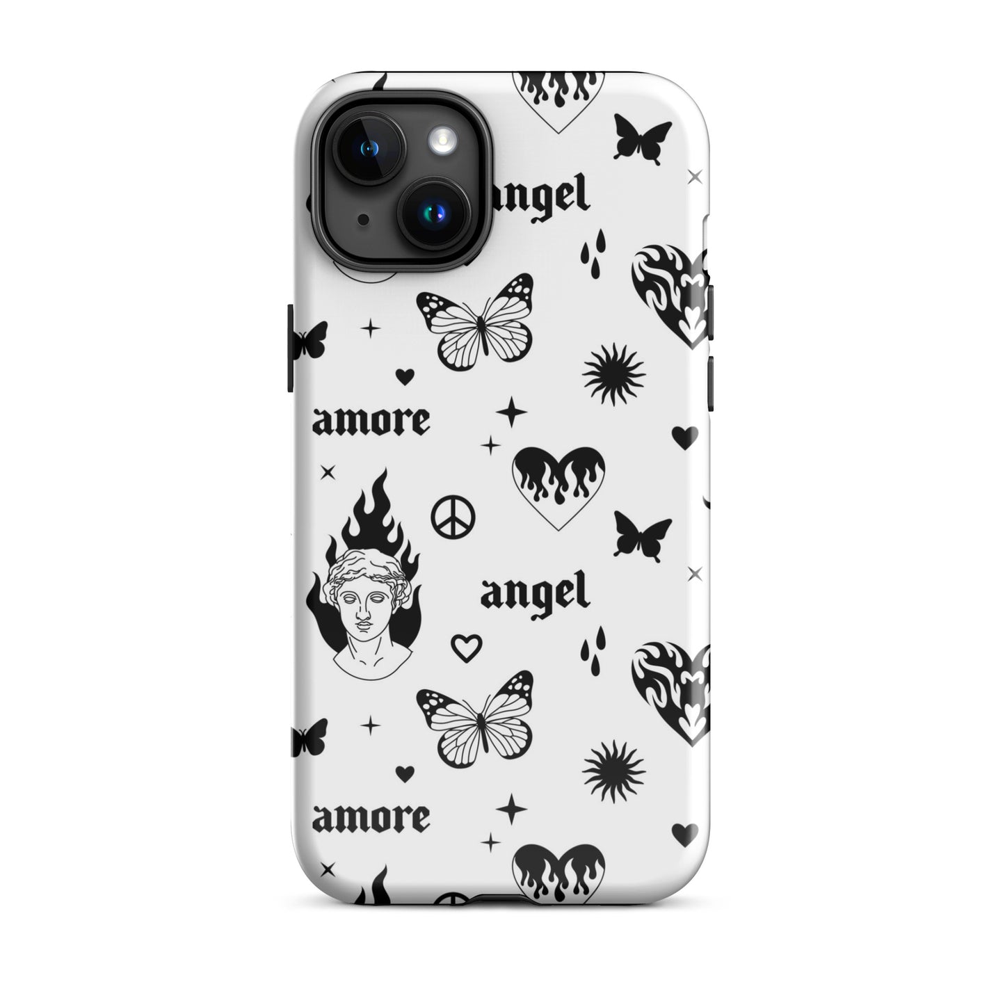 Y2K Angel Heart iPhone Case iPhone 15 Plus Glossy