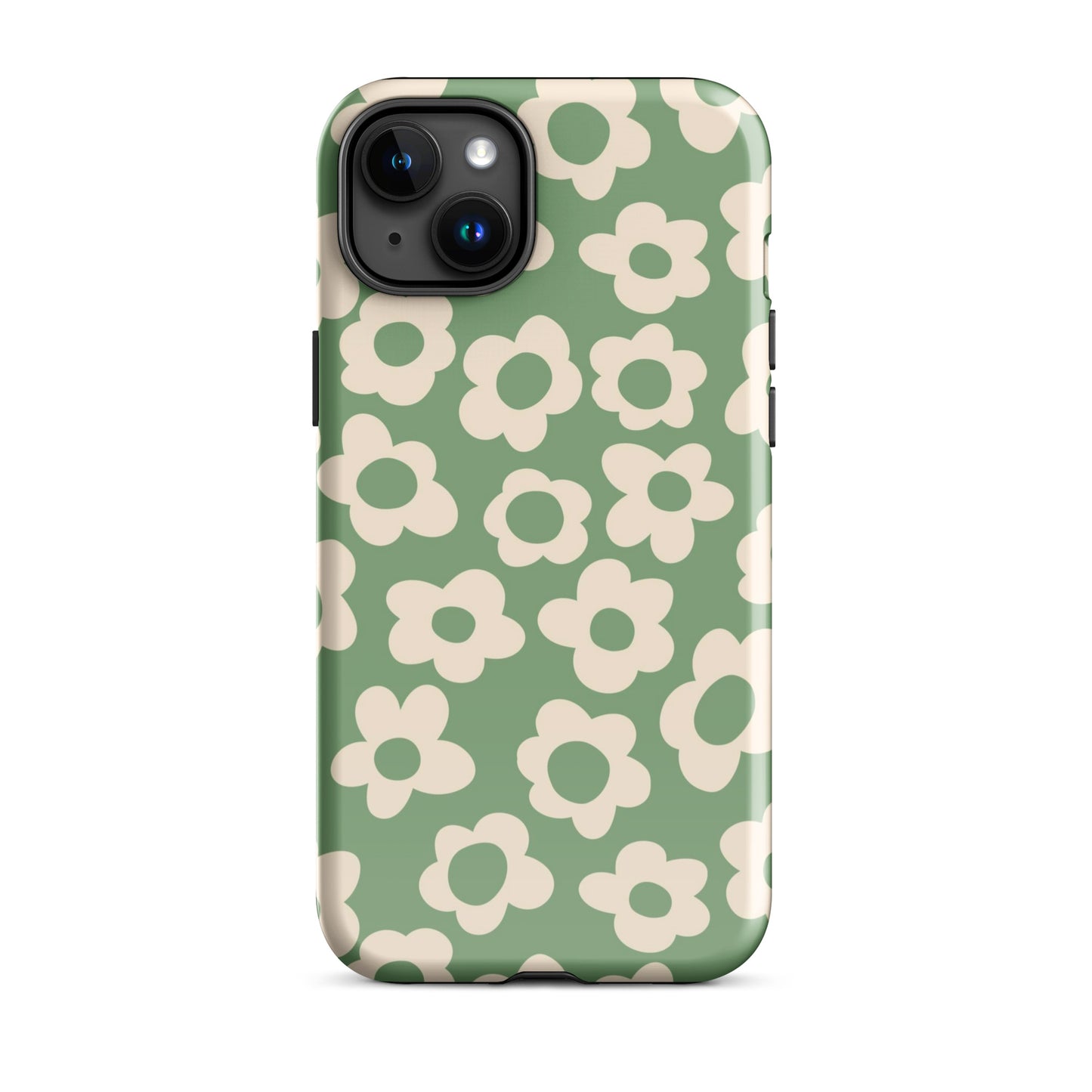 Green Las Flores iPhone Case iPhone 15 Plus Glossy