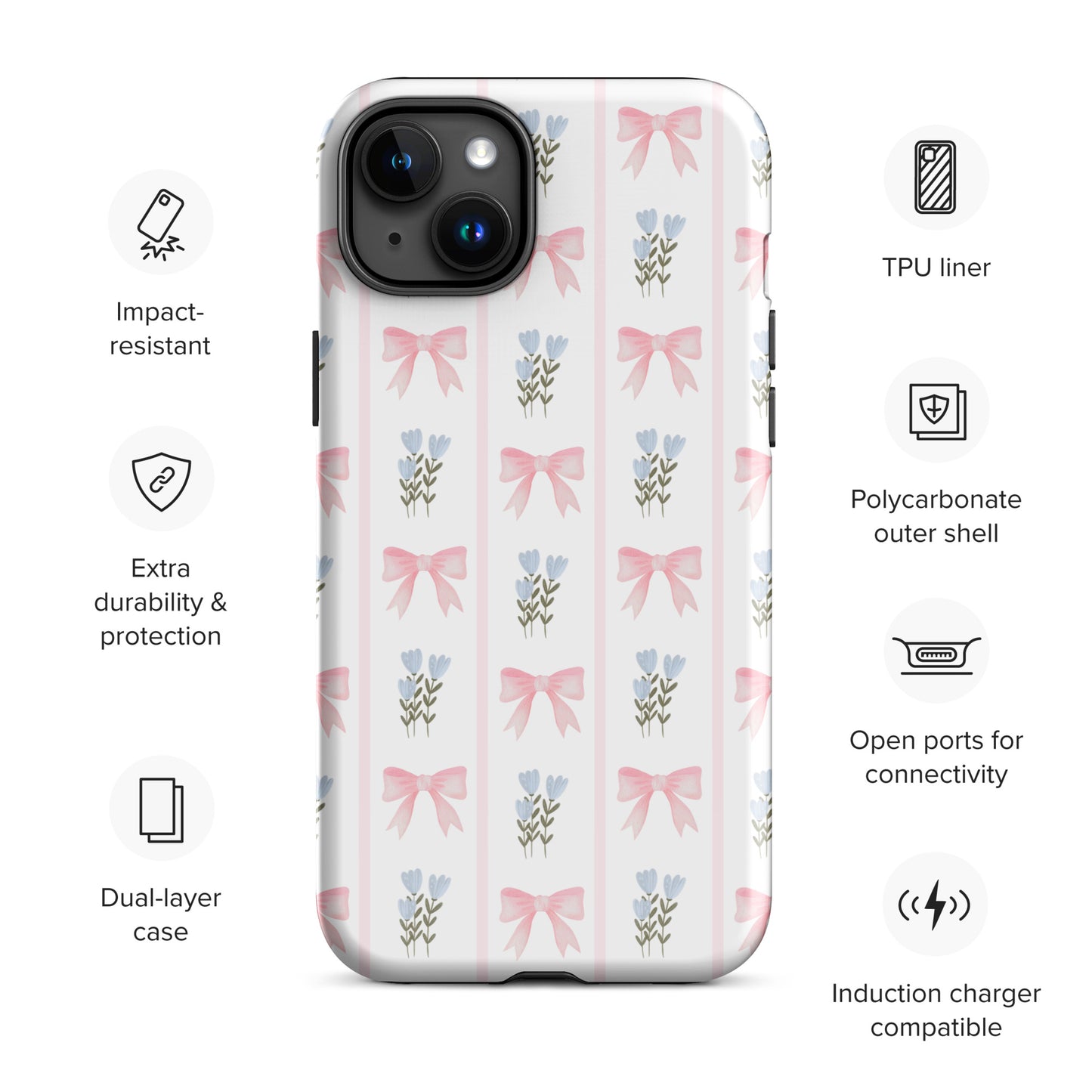 Pink Bows iPhone Case