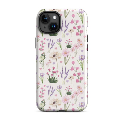 Vintage Purple Floral iPhone Case