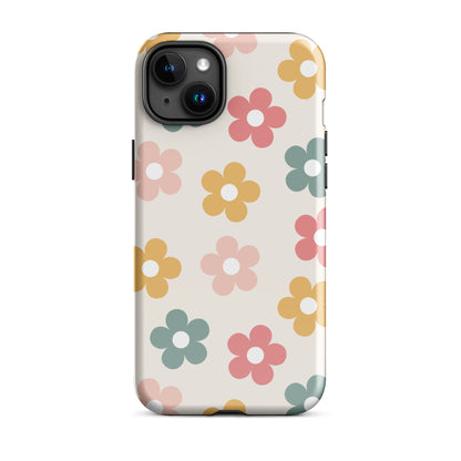 Boho Retro Flowers iPhone Case