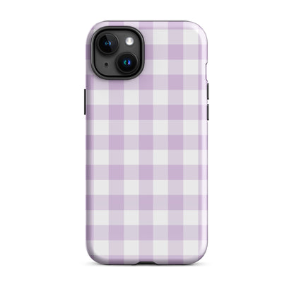 Purple Gingham iPhone Case