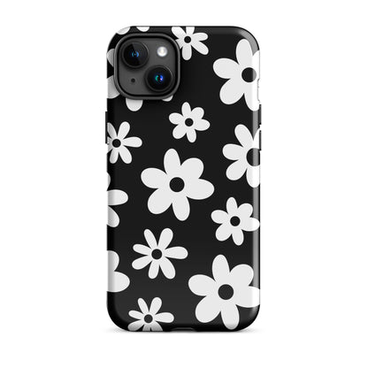 Black Flower Power iPhone Case