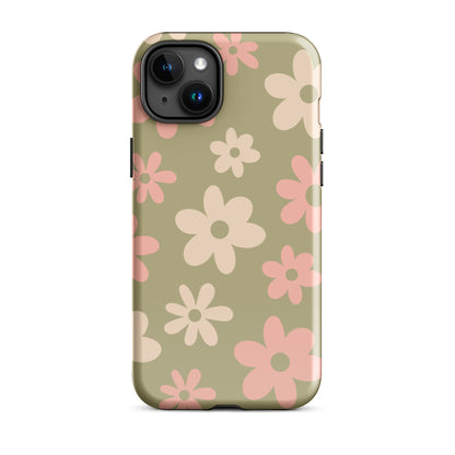 Green Flower Power iPhone Case