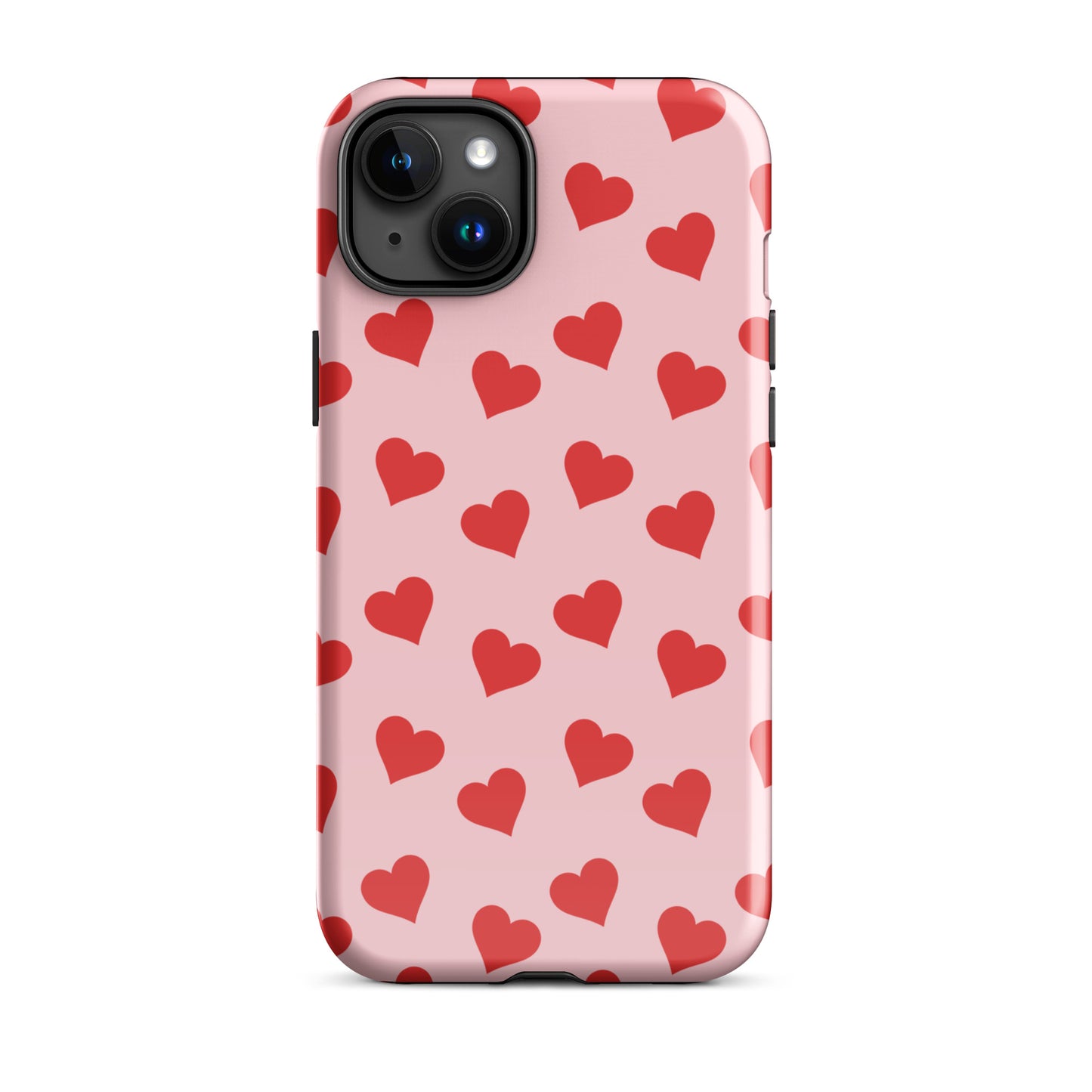 Red & Pink Heart Mania iPhone Case