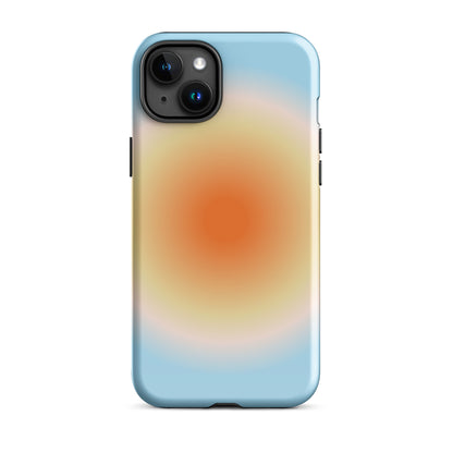 Orange & Blue Aura iPhone Case