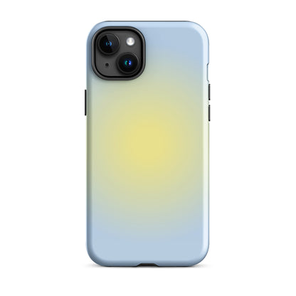 Yellow & Blue Aura iPhone Case