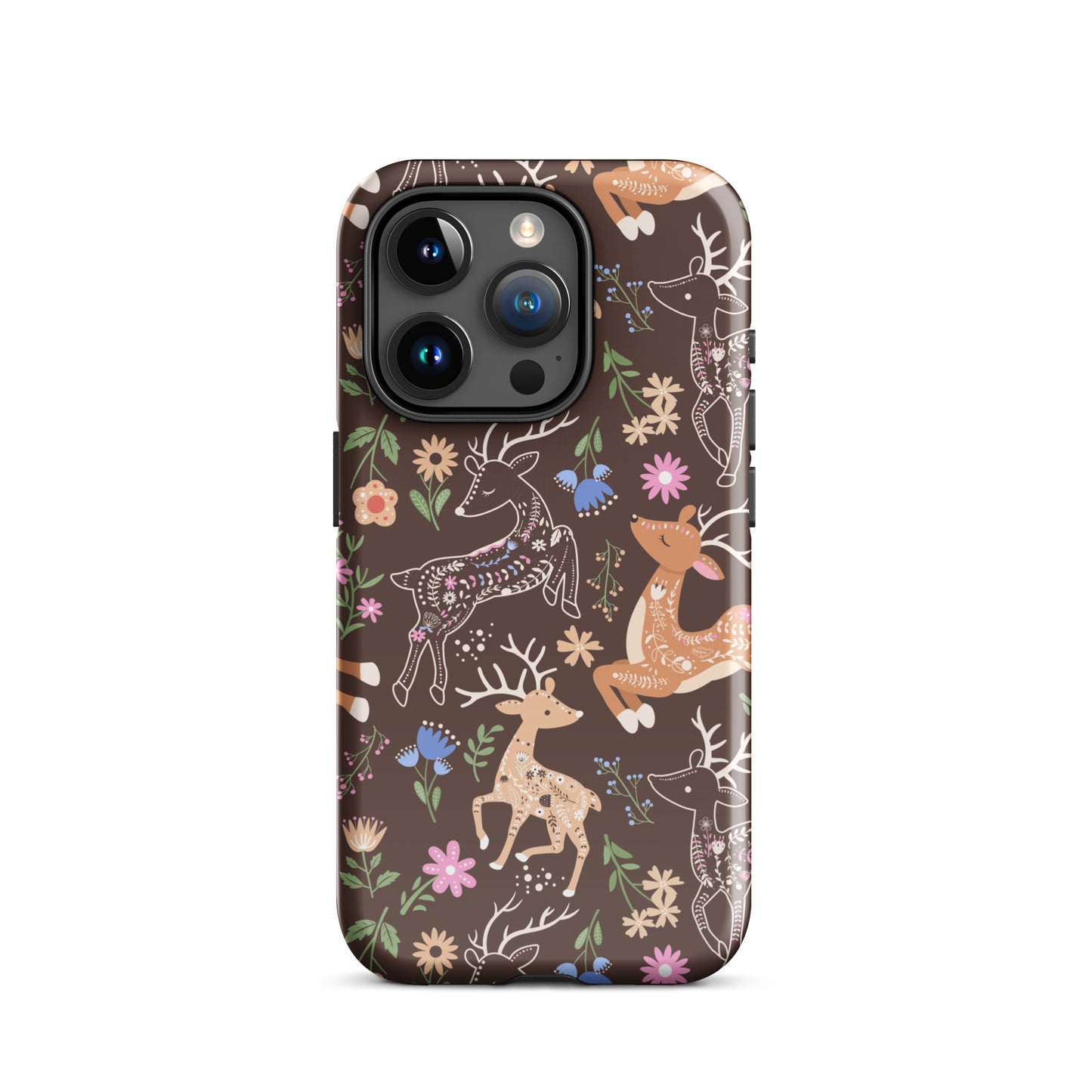 Deer Meadow iPhone Case iPhone 15 Pro Glossy