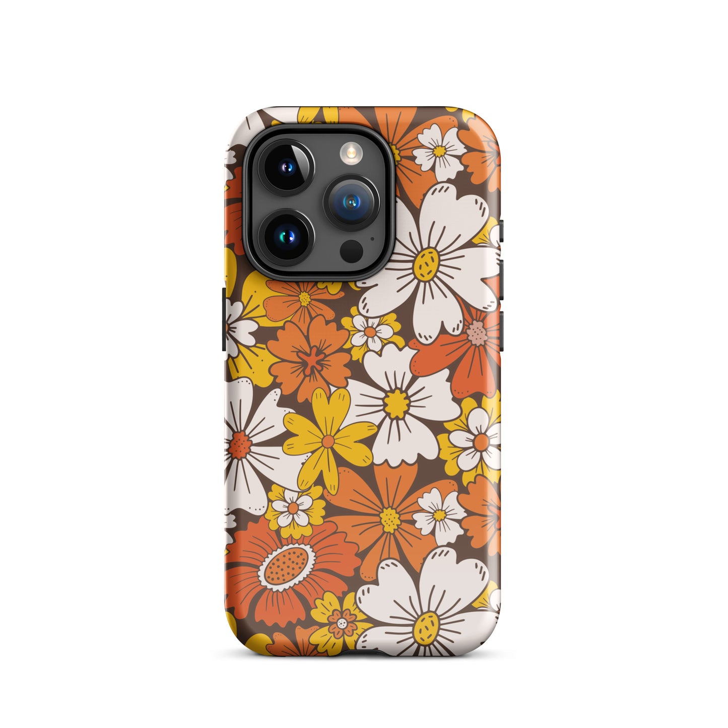 Retro Bloom iPhone Case iPhone 15 Pro Glossy