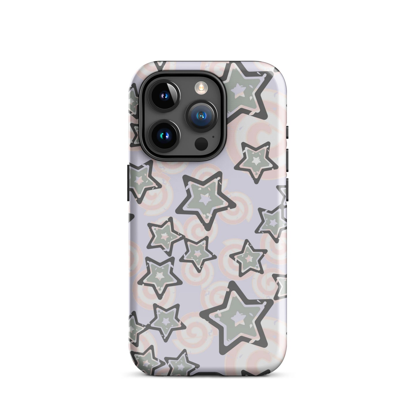 Y2K Gray Star iPhone Case Glossy iPhone 15 Pro