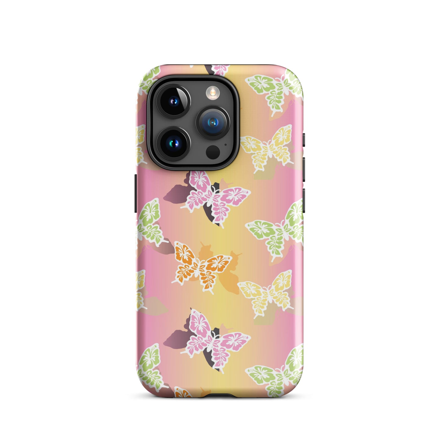 Butterfly Gradient iPhone Case Glossy iPhone 15 Pro