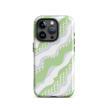 Flower Groove iPhone Case Glossy iPhone 15 Pro