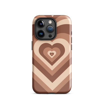 Choco Hearts iPhone Case iPhone 15 Pro Glossy