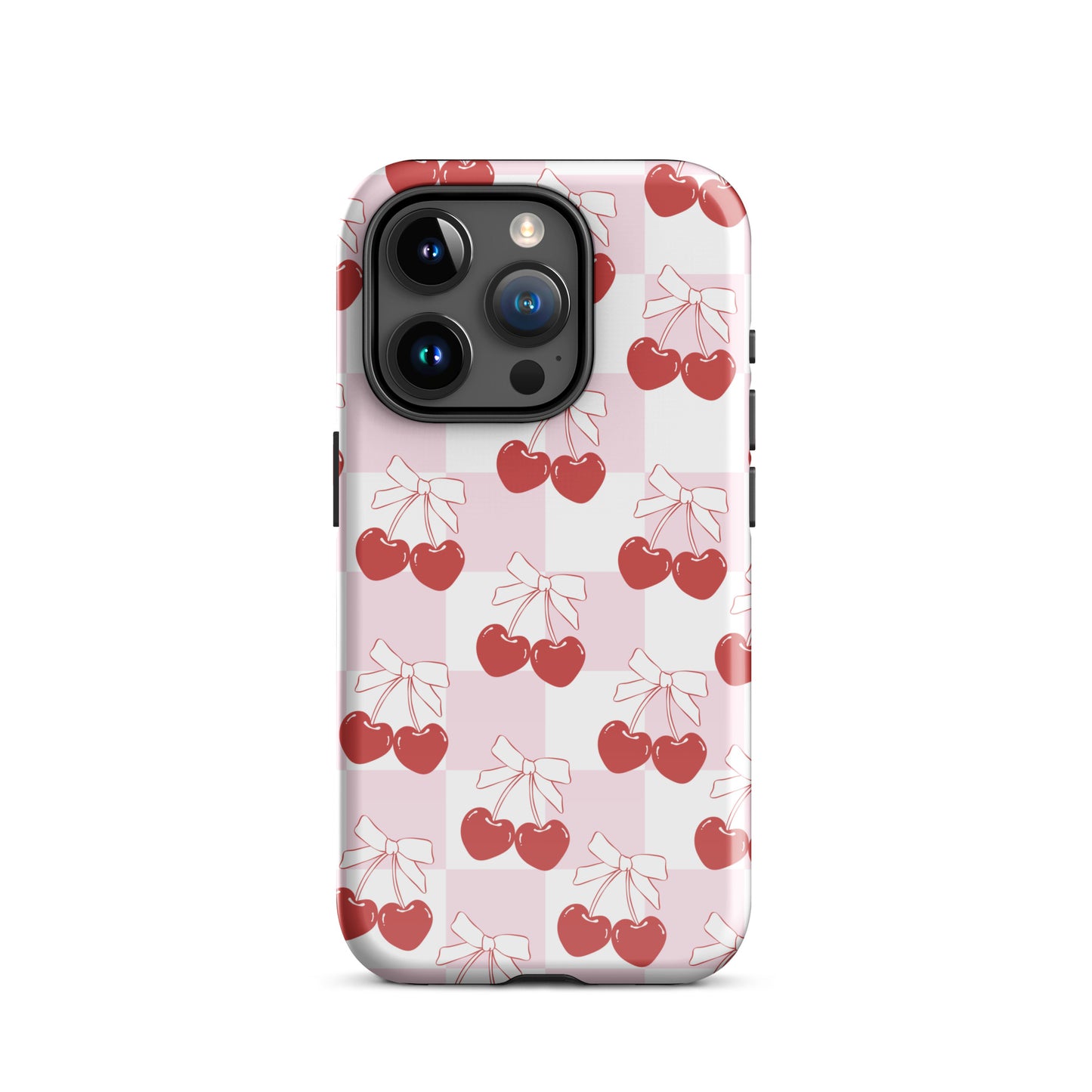 Cherry Bows Coquette iPhone Case