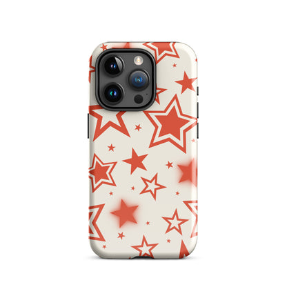 Red Stardust iPhone Case