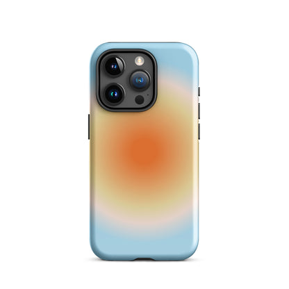 Orange & Blue Aura iPhone Case