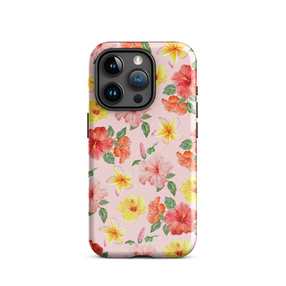 Pink Hibiscus Bloom iPhone Case