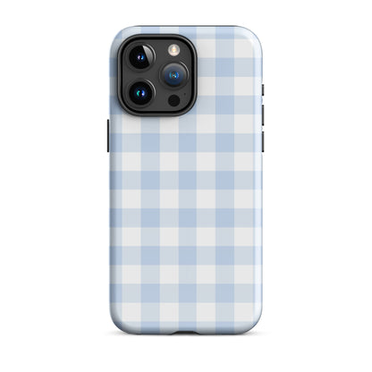 Blue Gingham iPhone Case