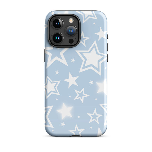 Blue Y2K Stars iPhone Case