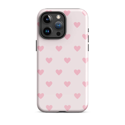 Light Pink Hearts iPhone Case