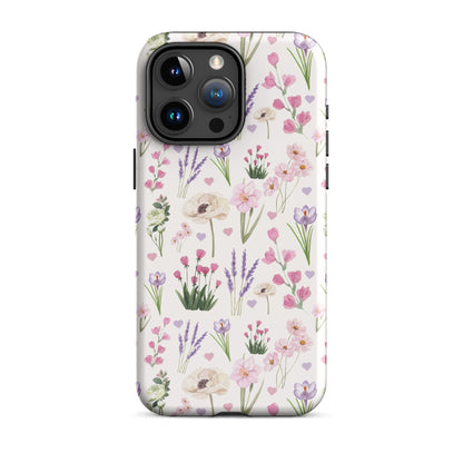 Vintage Purple Floral iPhone Case