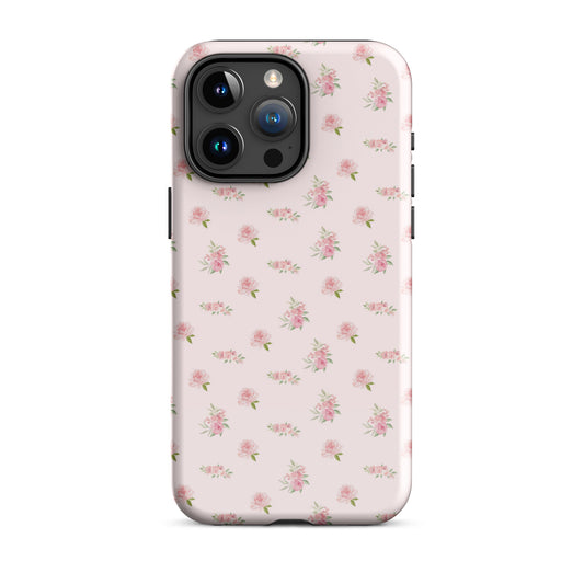 Pink Vintage Roses iPhone Case