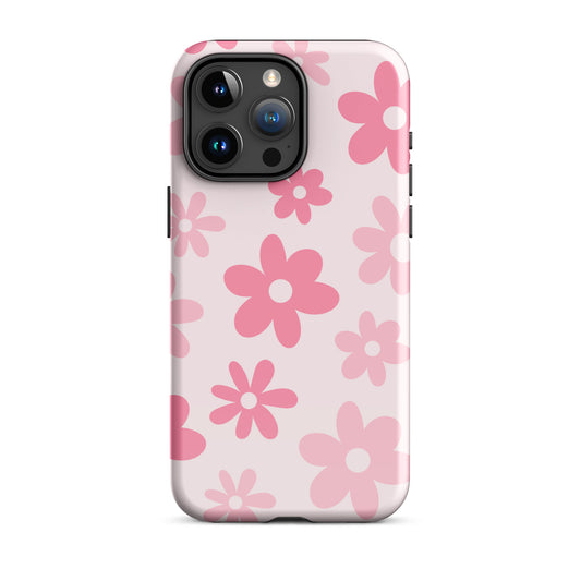 Pink Flower Power iPhone Case