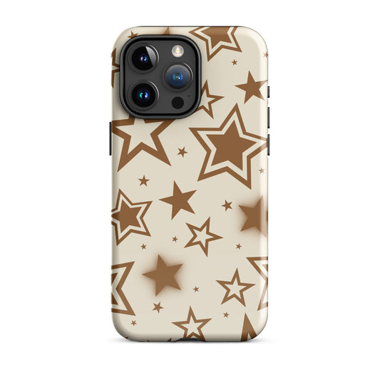 Brown Stardust iPhone Case