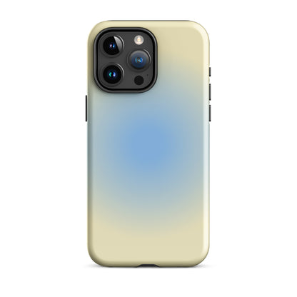 Blue & Yellow Aura iPhone Case