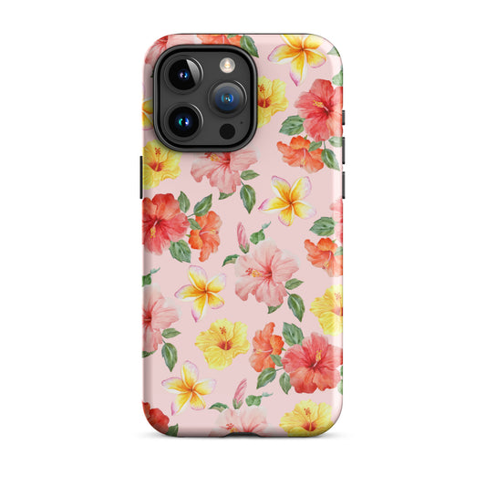 Pink Hibiscus Bloom iPhone Case