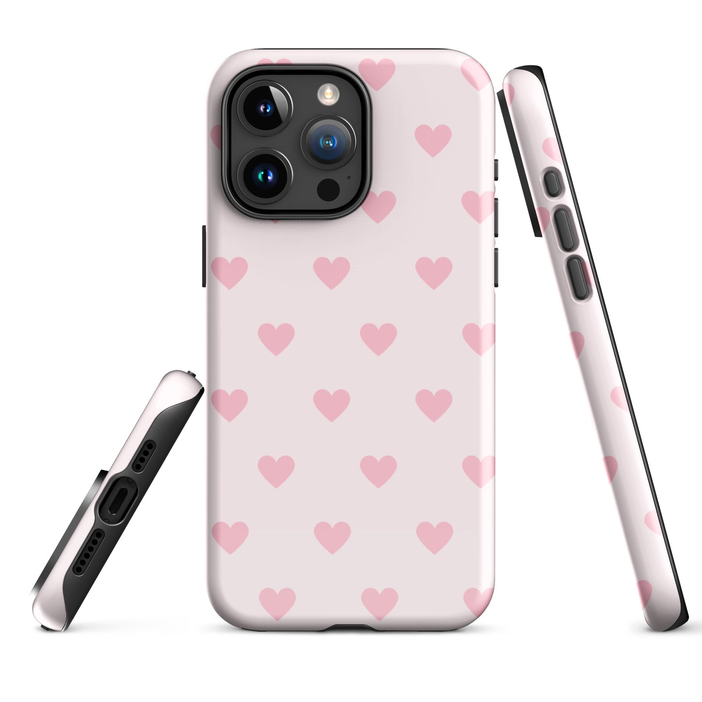 Light Pink Hearts iPhone Case