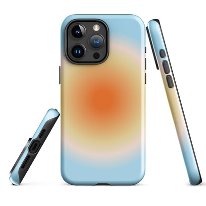 Orange & Blue Aura iPhone Case