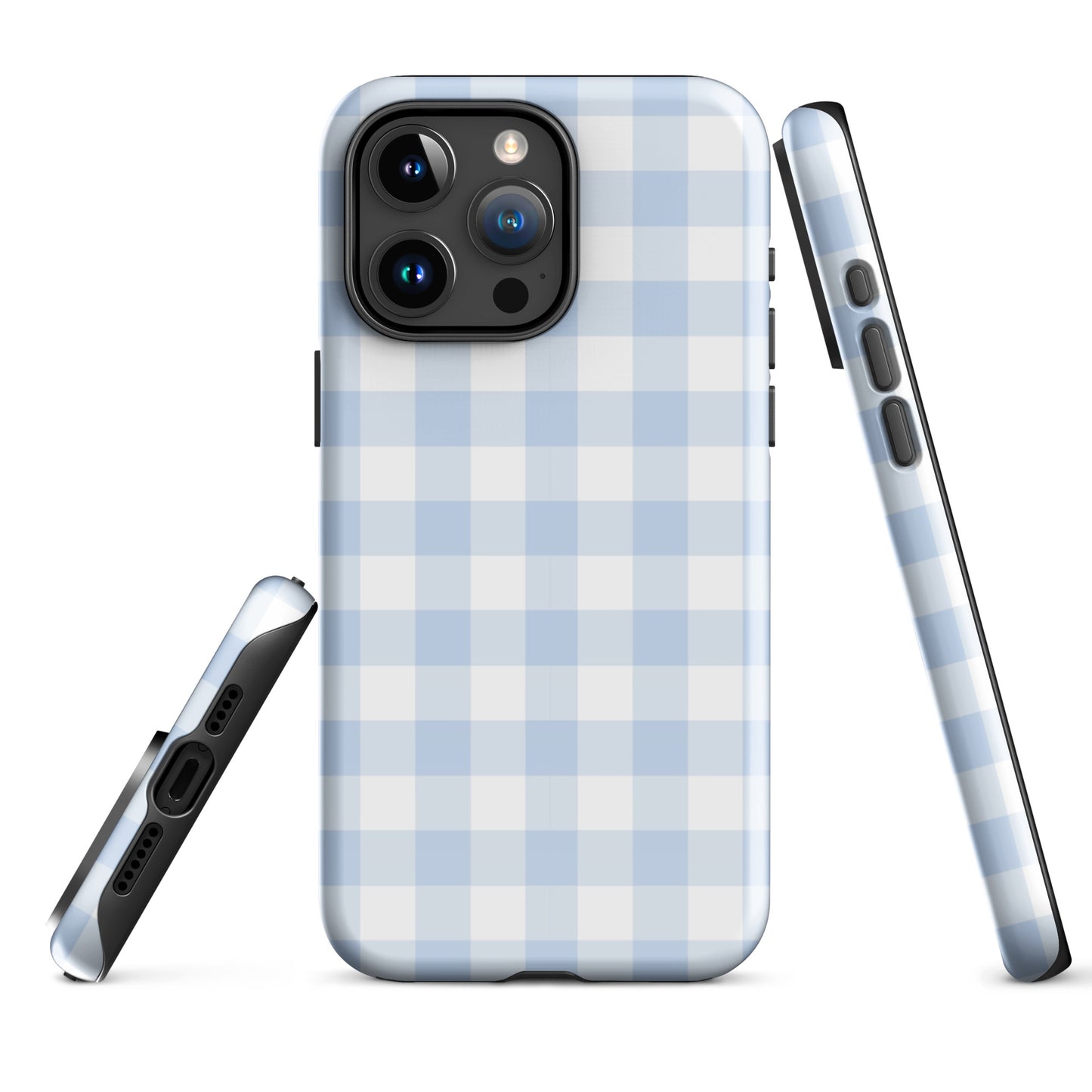 Blue Gingham iPhone Case