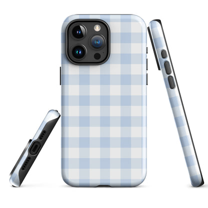 Blue Gingham iPhone Case