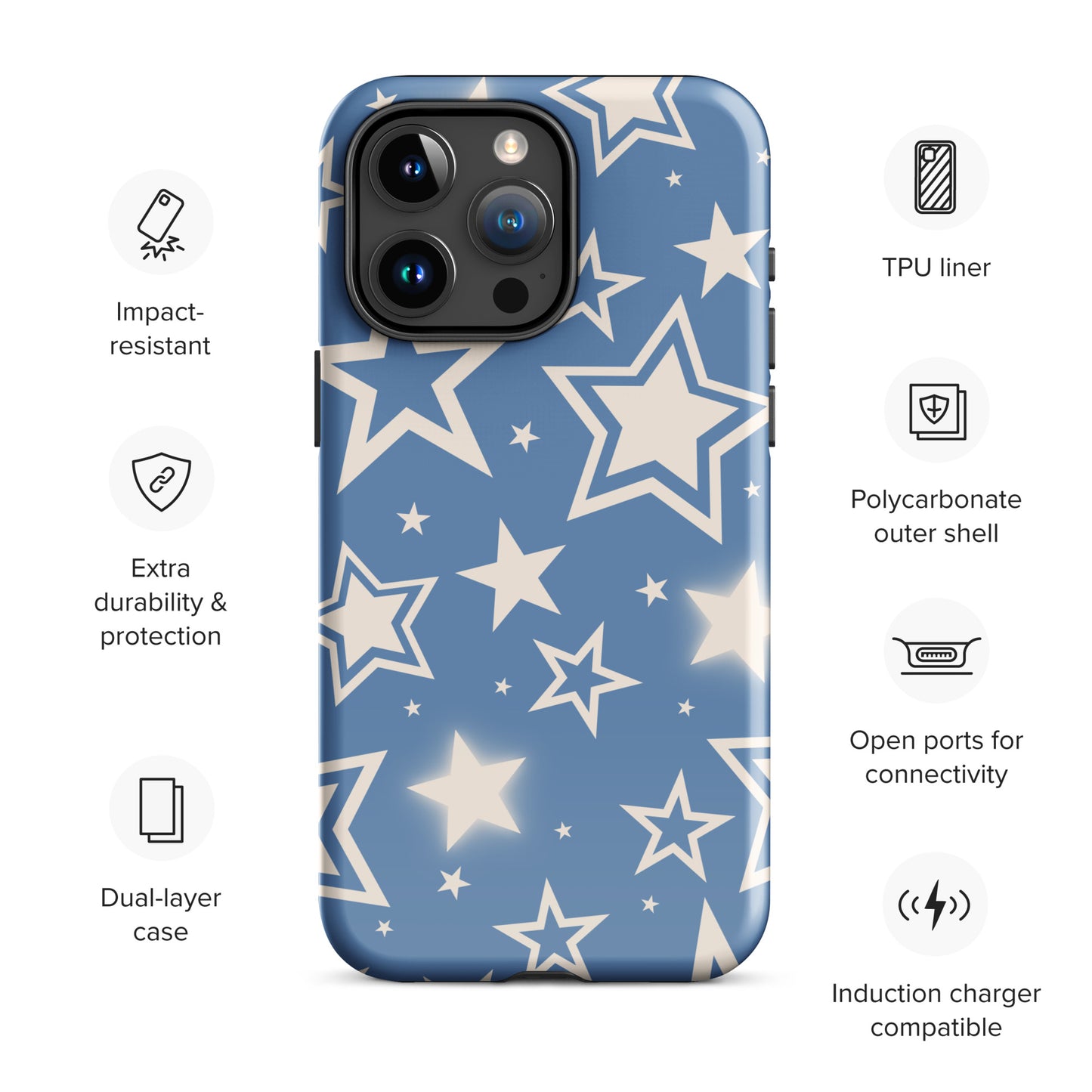 Blue Stardust iPhone Case