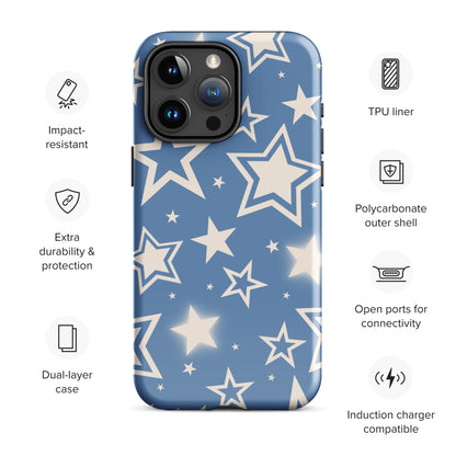 Blue Stardust iPhone Case