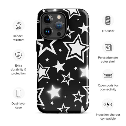 Black Stardust iPhone Case