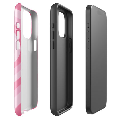 Pink Glowing Hearts iPhone Case