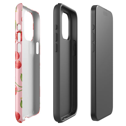 Cherry Rain iPhone Case