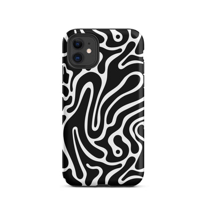 Wavy Noir iPhone Case iPhone 11 Matte