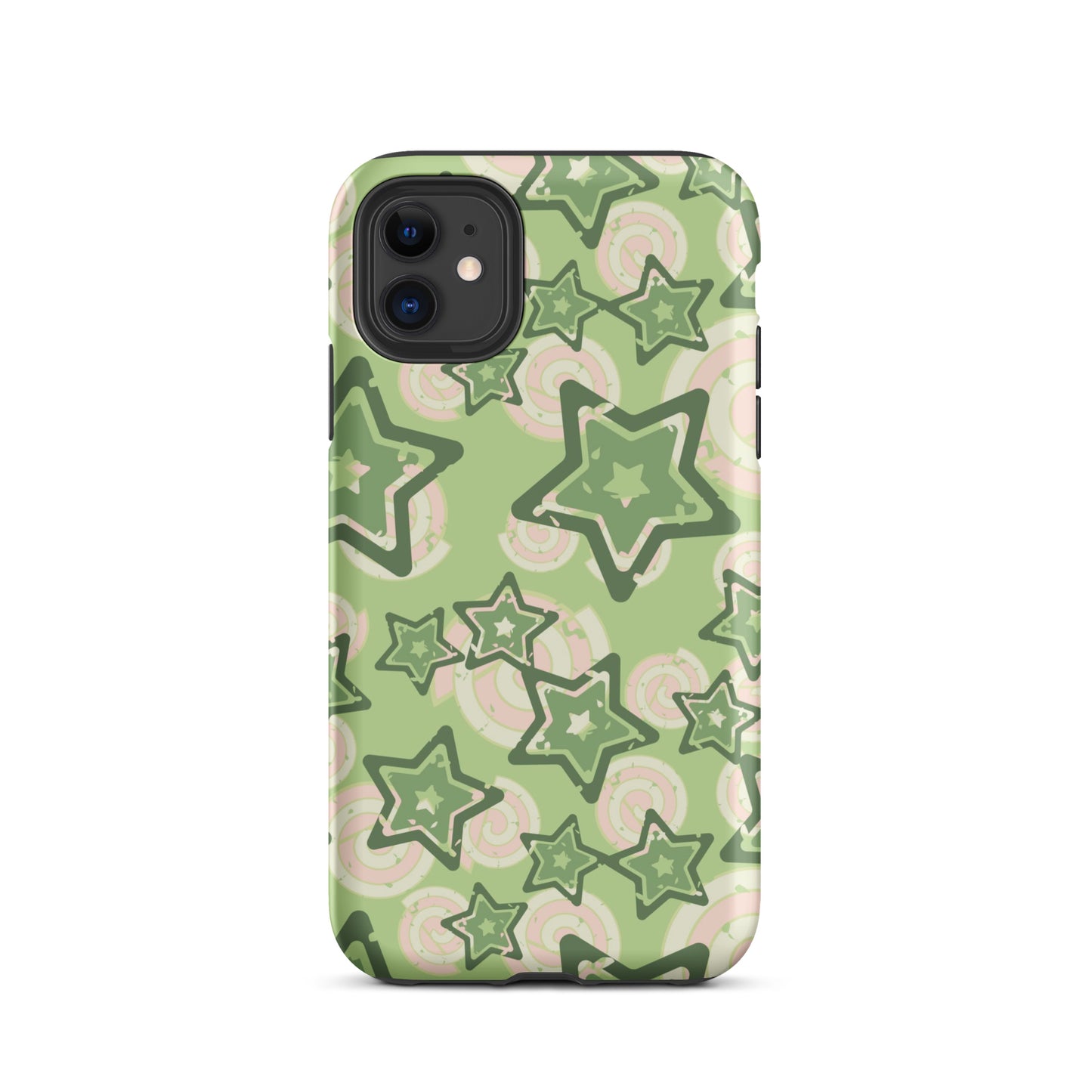 Y2K Green Star iPhone Case iPhone 11 Matte