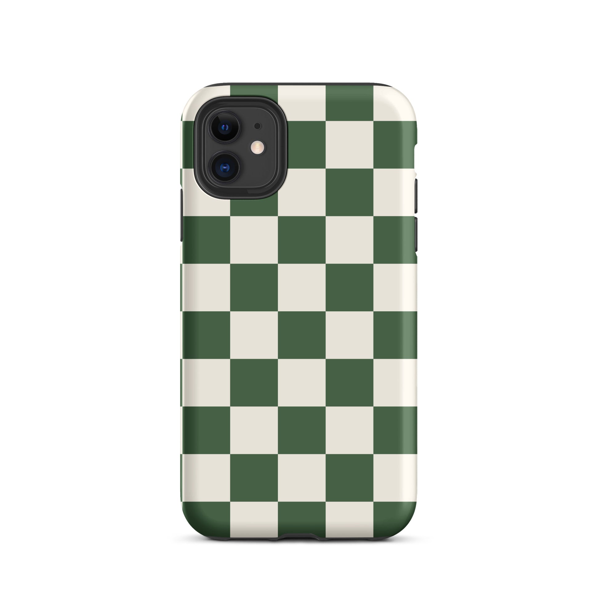 Green Checkered iPhone Case iPhone 11 Matte