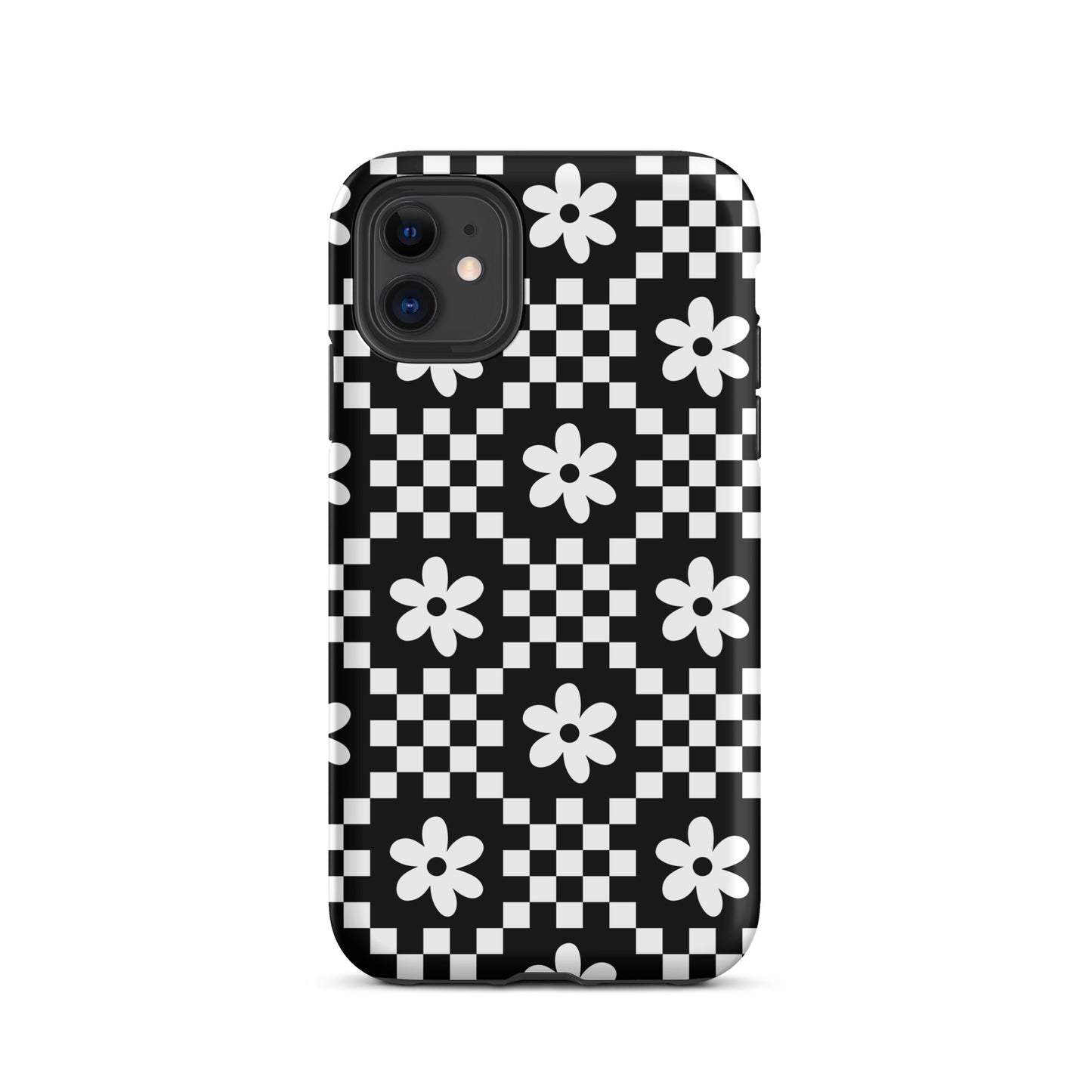 Checkerboard Daisy iPhone Case iPhone 11 Matte