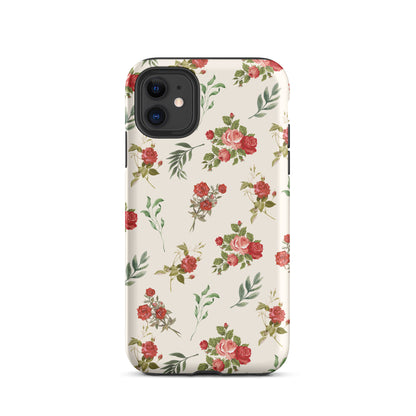 Red Vintage Roses iPhone Case