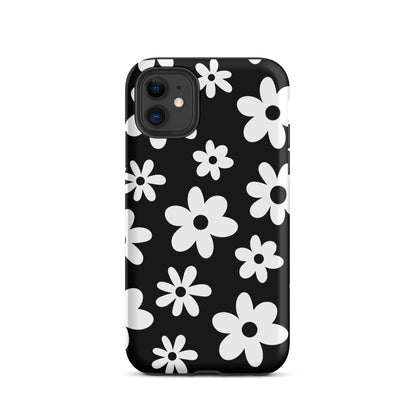 Black Flower Power iPhone Case