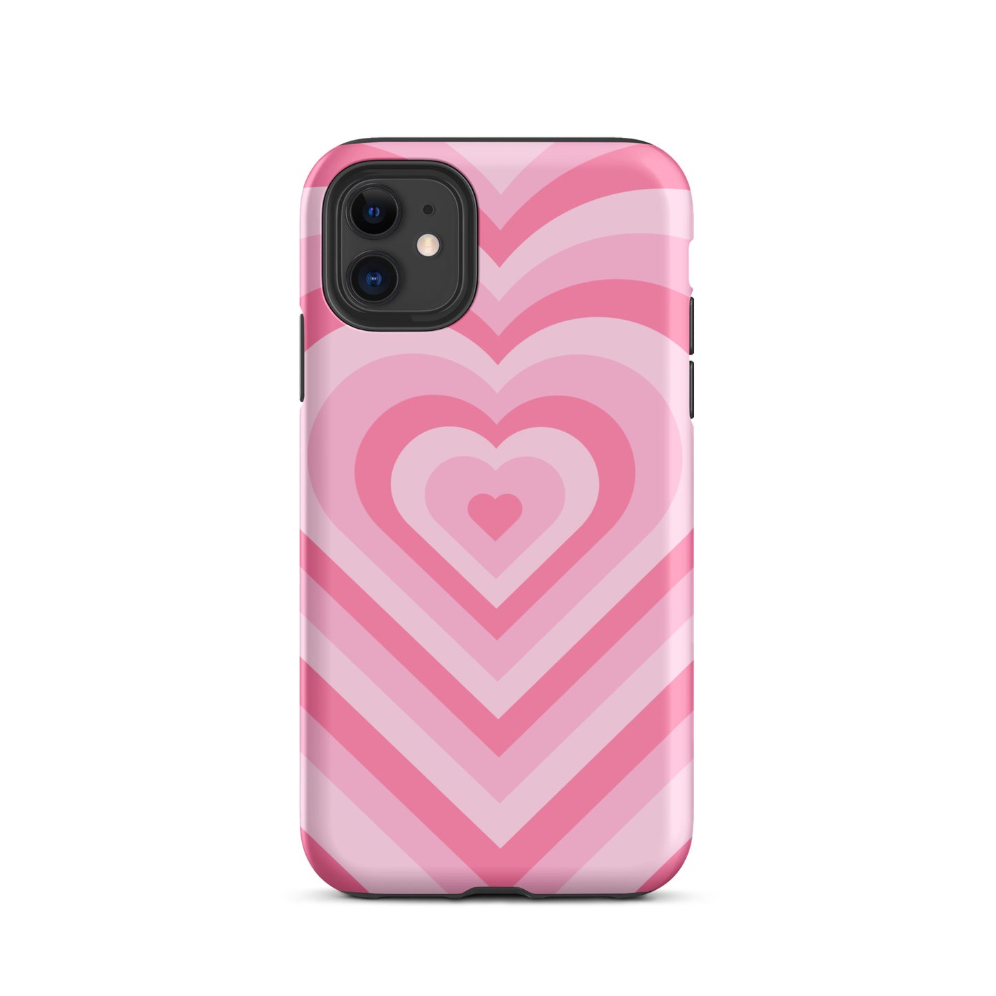 Pink Glowing Hearts iPhone Case