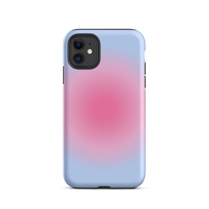 Pink & Blue Aura iPhone Case