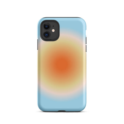 Orange & Blue Aura iPhone Case