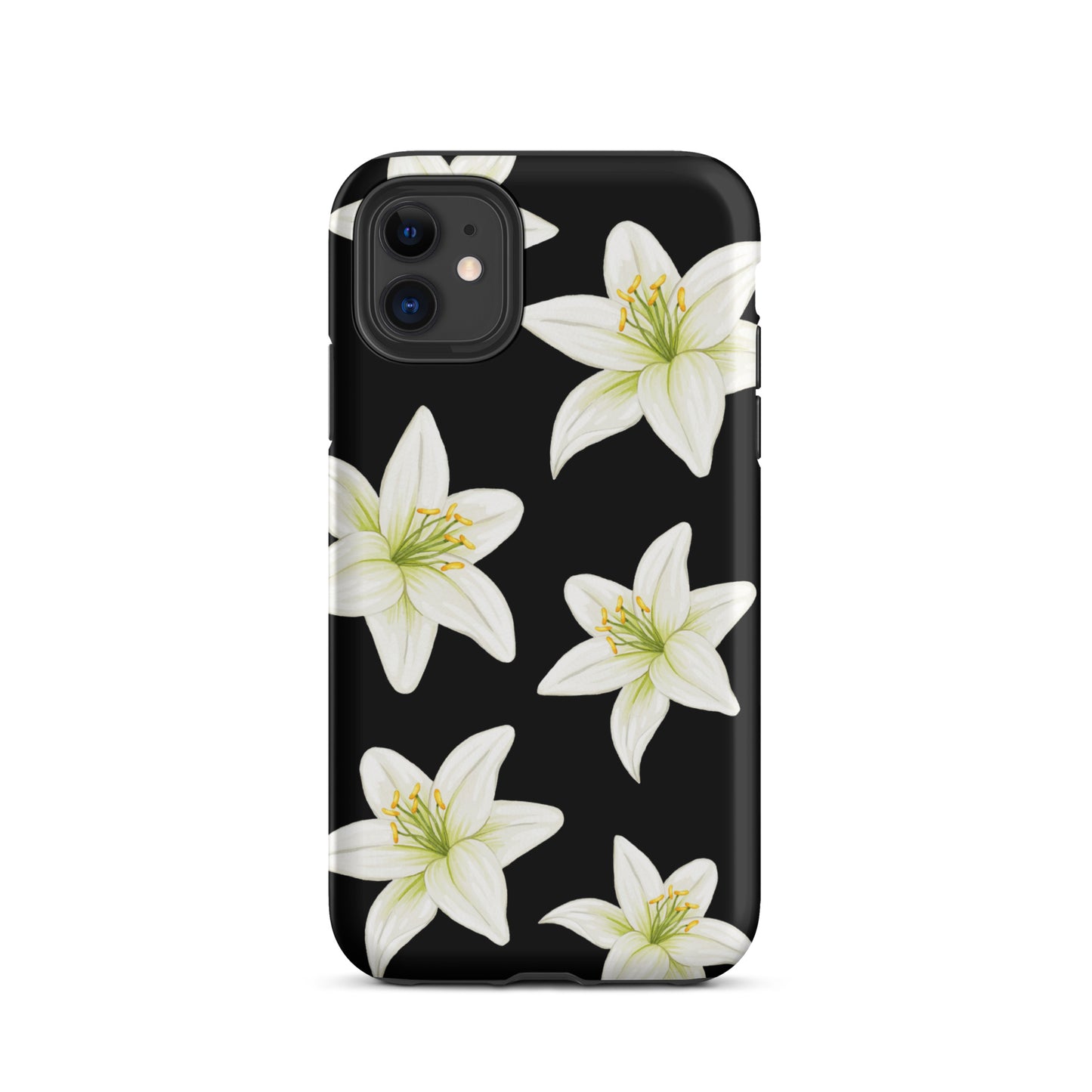 Black Tiger Lily iPhone Case