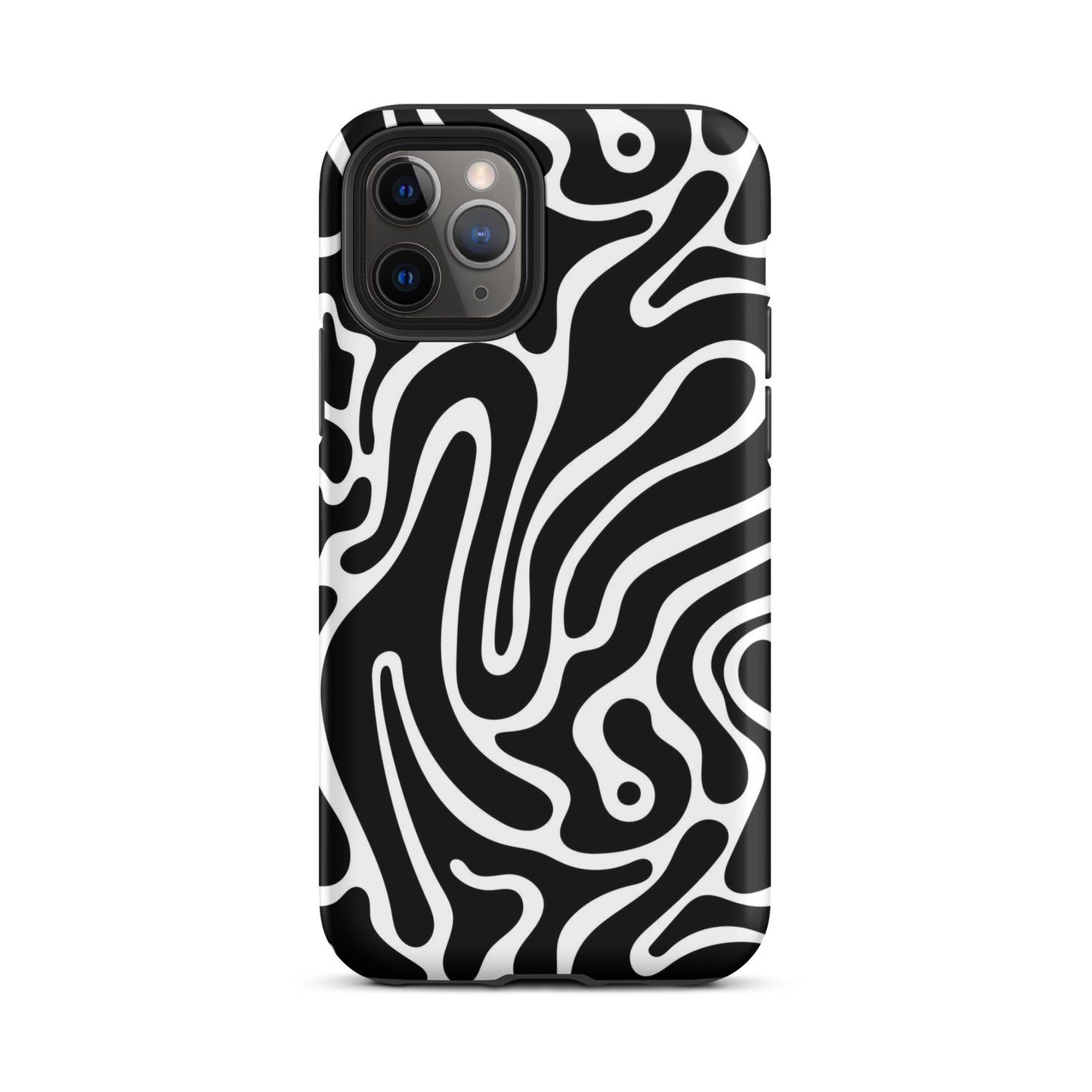 Wavy Noir iPhone Case iPhone 11 Pro Matte